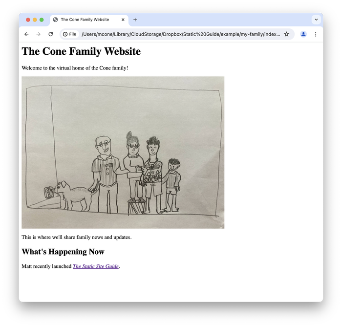 Adding an image to our website